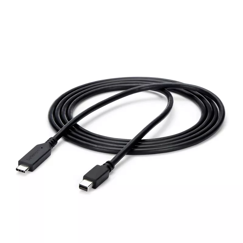 StarTech.com 1,8 m USB-C uz Mini DisplayPort kabelis - 4K 60Hz - Melns