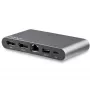 StarTech.com USB C dokstacija - 4K divu monitoru DisplayPort - mini klēpjdatora dokstacija - 100 W jaudas piegāde caurlaide - GbE, 2 portu USB-A centrmezgls - USB Type-C vairāku pieslēgvietu adapteris - 1 m kabelis