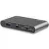 StarTech.com USB C dokstacija - 4K divu monitoru DisplayPort - mini klēpjdatora dokstacija - 100 W jaudas piegāde caurlaide - GbE, 2 portu USB-A centrmezgls - USB Type-C vairāku pieslēgvietu adapteris - 1 m kabelis