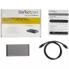 StarTech.com USB C dokstacija - 4K divu monitoru DisplayPort - mini klēpjdatora dokstacija - 100 W jaudas piegāde caurlaide - GbE, 2 portu USB-A centrmezgls - USB Type-C vairāku pieslēgvietu adapteris - 1 m kabelis