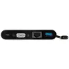 StarTech.com USB C daudzfunkciju adapteris - Mini USB-C dokstacija ar vienu VGA 1080p video monitoru - 60 W strāvas padeves caurlaide - USB 3.1 Gen 1 Type-A 5 Gbps, Gigabit Ethernet - Dokstacija