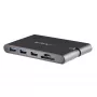 StarTech.com USB C daudzportu adapteris - USB Type-C mini dokstacija ar HDMI 4K vai VGA 1080p video - 100 W Power Delivery caurlaide, 3 portu USB 3.0 centrmezgls, GbE, SD un MicroSD - portatīvā klēpjdatora ceļojumu dokstacija