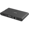 StarTech.com USB C daudzportu adapteris - USB Type-C mini dokstacija ar HDMI 4K vai VGA 1080p video - 100 W Power Delivery caurlaide, 3 portu USB 3.0 centrmezgls, GbE, SD un MicroSD - portatīvā klēpjdatora ceļojumu dokstacija
