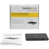 StarTech.com USB C daudzportu adapteris - USB Type-C mini dokstacija ar HDMI 4K vai VGA 1080p video - 100 W Power Delivery caurlaide, 3 portu USB 3.0 centrmezgls, GbE, SD un MicroSD - portatīvā klēpjdatora ceļojumu dokstacija