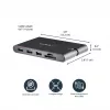 StarTech.com USB C daudzportu adapteris - USB Type-C mini dokstacija ar HDMI 4K vai VGA 1080p video - 100 W Power Delivery caurlaide, 3 portu USB 3.0 centrmezgls, GbE, SD un MicroSD - portatīvā klēpjdatora ceļojumu dokstacija
