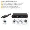 StarTech.com USB C daudzportu adapteris - pārnēsājama USB-C dokstacija ar 4K HDMI - 100 W PD 3.0 caurlaides funkcija, 1x USB-A, 1x USB-C, GbE - Thunderbolt 3 un USB Type-C klēpjdatora ceļojumu dokstacija - Mac un Windows
