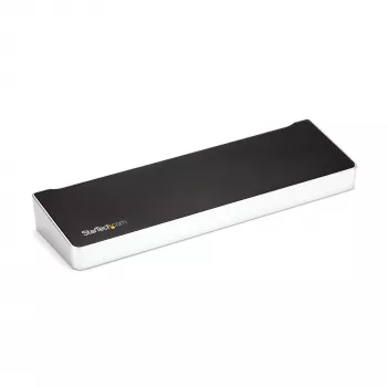 StarTech.com 4K USB-C dokstacija, trīskārša UHD 4K monitoru dokstacija, Mac un Windows, USB-C uz HDMI un DisplayPort, 100 W strāvas padeve, 5x USB 5 Gbps centrmezgls - TAA