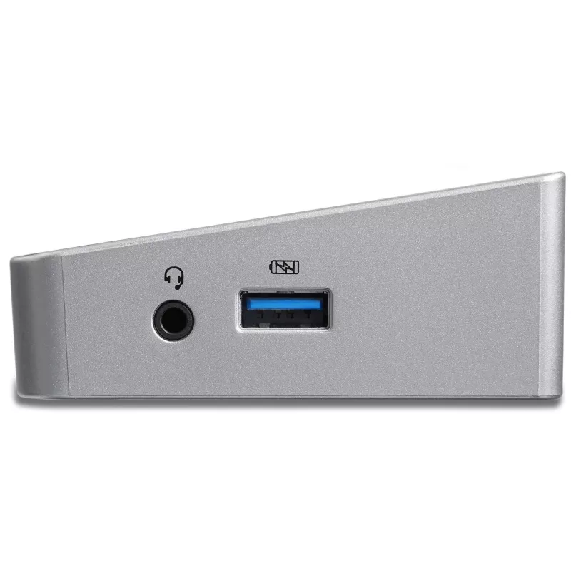 StarTech.com 4K USB-C dokstacija, trīskārša UHD 4K monitoru dokstacija, Mac un Windows, USB-C uz HDMI un DisplayPort, 100 W strāvas padeve, 5x USB 5 Gbps centrmezgls - TAA