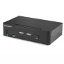 StarTech.com 2 portu DisplayPort KVM slēdzis - 4K 60Hz - viens displejs - dubultportu UHD DP 1.2 USB KVM slēdzis ar integrētu USB 3.0 centrmezglu un audio - Dell HP Apple Lenovo - TAA atbilstīgs