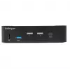 StarTech.com 2 portu DisplayPort KVM slēdzis - 4K 60Hz - viens displejs - dubultportu UHD DP 1.2 USB KVM slēdzis ar integrētu USB 3.0 centrmezglu un audio - Dell HP Apple Lenovo - TAA atbilstīgs