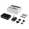 StarTech.com 2 portu DisplayPort KVM slēdzis - 4K 60Hz - viens displejs - dubultportu UHD DP 1.2 USB KVM slēdzis ar integrētu USB 3.0 centrmezglu un audio - Dell HP Apple Lenovo - TAA atbilstīgs