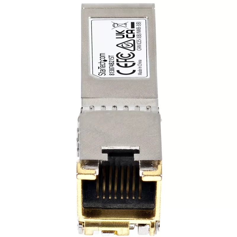 StarTech.com HPE 813874-B21 Saderīga SFP+ Module - 10GBASE-T - SFP to RJ45 Cat6/Cat5e - 10GE Gigabit Ethernet SFP+ - RJ-45 30m - HPE BladeSystem, c-Class