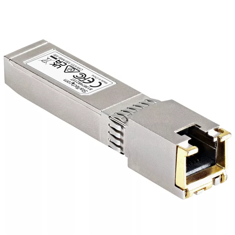StarTech.com HPE 813874-B21 Saderīga SFP+ Module - 10GBASE-T - SFP to RJ45 Cat6/Cat5e - 10GE Gigabit Ethernet SFP+ - RJ-45 30m - HPE BladeSystem, c-Class