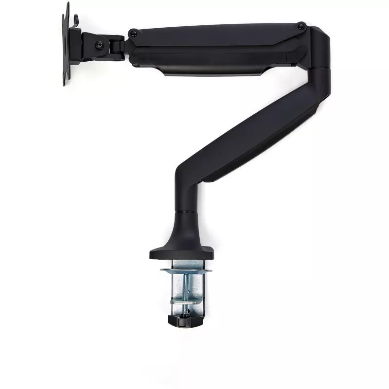 StarTech.com galda stiprinājuma monitora plecs - lieljaudas ergonomisks VESA monitora plecs - viens 9 kg displejs - pilna kustība, augstumā regulējams, šarnīrveida - alumīnijs - C-skava/caurums - melns