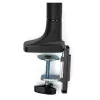 StarTech.com galda stiprinājuma monitora plecs - lieljaudas ergonomisks VESA monitora plecs - viens 9 kg displejs - pilna kustība, augstumā regulējams, šarnīrveida - alumīnijs - C-skava/caurums - melns