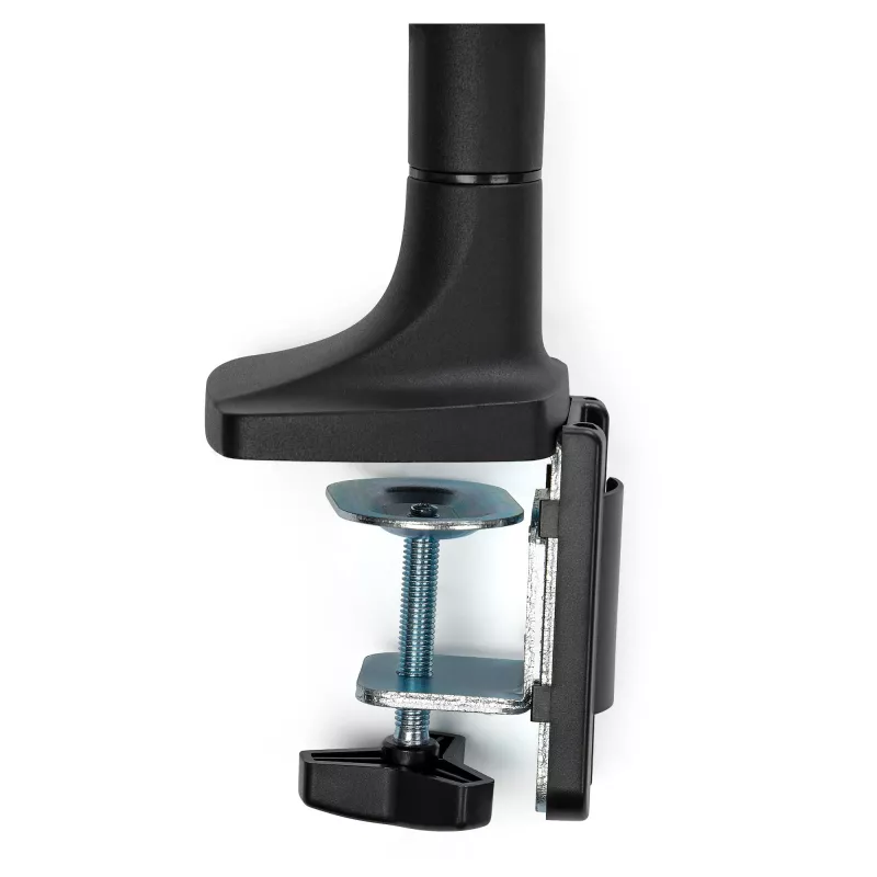 StarTech.com galda stiprinājuma monitora plecs - lieljaudas ergonomisks VESA monitora plecs - viens 9 kg displejs - pilna kustība, augstumā regulējams, šarnīrveida - alumīnijs - C-skava/caurums - melns