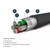 StarTech.com 1 m garš, izturīgs melns USB-A–Lightning kabelis – pastiprināts, izturīgs aramīda šķiedras USB Type-A–Lightning lādētājs/sinhronizācijas barošanas vads – Apple MFi sertificēts iPad/iPhone 12