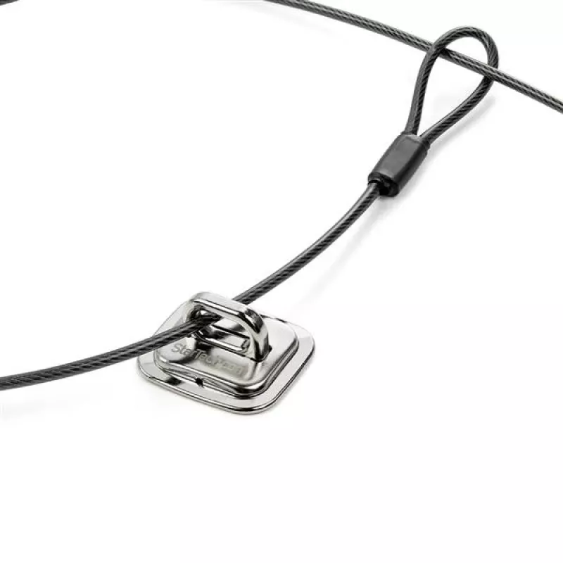 StarTech.com klēpjdatora kabeļa slēdzenes enkurs - Cinka sakausējums, Enkurs, Sudraba, Daudzums iepakojumā: 1 gab., Tērauds, 44 mm, 45,8 mm