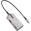 StarTech.com USB-C daudzportu adapteris - USB-C uz 4K 60Hz HDMI 2.0, 100W strāvas padeves caurlaide - 3 portu 10Gbps USB centrmezgls - pārnēsājama USB Type-C mini dokstacija - 10 inch (25cm) kabelis