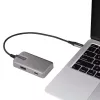 StarTech.com USB-C daudzportu adapteris - USB-C uz 4K 60Hz HDMI 2.0, 100W strāvas padeves caurlaide - 3 portu 10Gbps USB centrmezgls - pārnēsājama USB Type-C mini dokstacija - 10 inch (25cm) kabelis