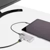 StarTech.com USB-C daudzportu adapteris - USB-C uz 4K 60Hz HDMI 2.0, 100W strāvas padeves caurlaide - 3 portu 10Gbps USB centrmezgls - pārnēsājama USB Type-C mini dokstacija - 10 inch (25cm) kabelis