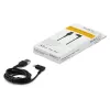 StarTech.com 0,9 m (3 pēdas) izturīgs USB A–Lightning kabelis, melns, 90° leņķa, pastiprināts, raupjš, aramidšķiedras USB Type A–Lightning uzlādes/sinhronizācijas vads – Apple MFi sertificēts – iPhone