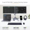 StarTech.com USB C dokstacija Macbook Pro/Air-M1/M2/M3/M4, Thunderbolt saderīga, HDMI/DisplayPort, dubultā 4K 60Hz/viena 8K, USB Type-C klēpjdatora dokstacija, 96W strāvas padeve, USB 10Gbps