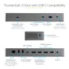 StarTech.com USB C dokstacija Macbook Pro/Air-M1/M2/M3/M4, Thunderbolt saderīga, HDMI/DisplayPort, dubultā 4K 60Hz/viena 8K, USB Type-C klēpjdatora dokstacija, 96W strāvas padeve, USB 10Gbps