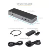 StarTech.com USB C dokstacija Macbook Pro/Air-M1/M2/M3/M4, Thunderbolt saderīga, HDMI/DisplayPort, dubultā 4K 60Hz/viena 8K, USB Type-C klēpjdatora dokstacija, 96W strāvas padeve, USB 10Gbps