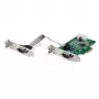 StarTech.com 2-portu PCI Express RS232 seriālais adaptera karte - PCIe RS232 seriālais resursdatora kontroliera karte - PCIe uz seriālo DB9 - 16950 UART - zema profila paplašināšanas karte - Windows un Linux