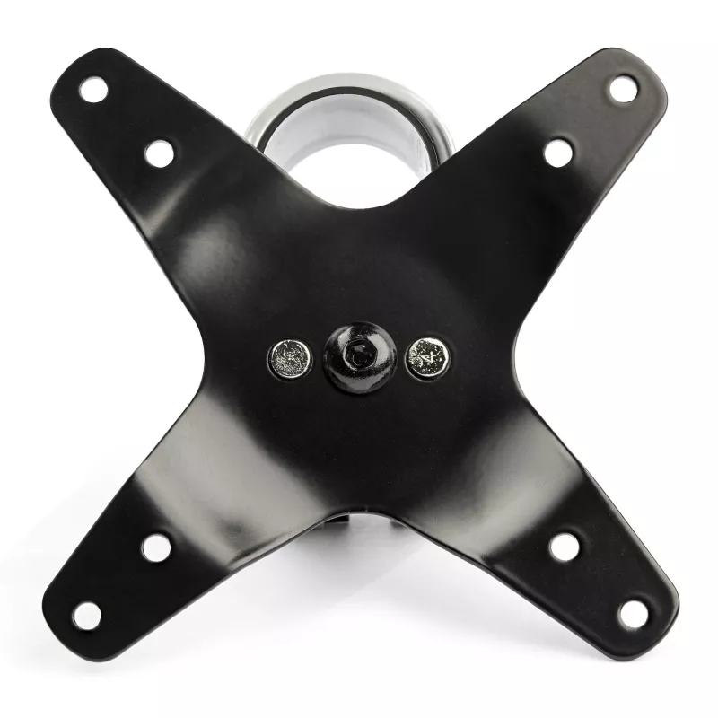 StarTech.com Desk Mount Quad Monitor Arm – Premium Articulating VESA 4 Monitor Mount 2x2 līdz 30 collas – Ergonomic Height Adjustable Pole Mount - Tilt/Swivel/Rotate - C-Clamp/Grommet - Sudraba krāsā