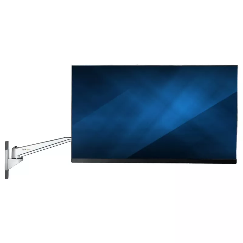 StarTech.com Sienas stiprinājuma monitora svira - Šarnīra ergonomiska VESA sienas stiprinājuma monitora svira - 20 collas (52 cm) gara - Vienam displejam līdz 34 collām - Pagriežama/Sasverama/Grozāma - Regulējams ekrāna stiprinājums