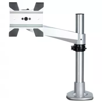 StarTech.com galda montāžas monitora svira - VESA vai Apple iMac/Thunderbolt vai ultraplaša displeja līdz 14kg - locītavas augstuma regulējams viens galddatora monitora staba stiprinājums - skava/caurums