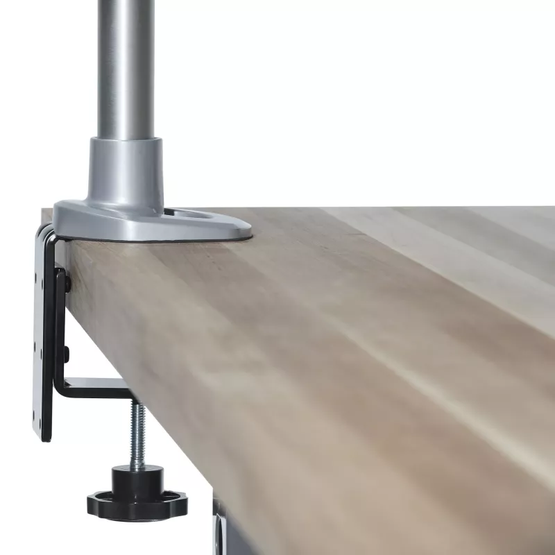StarTech.com galda montāžas monitora svira - VESA vai Apple iMac/Thunderbolt vai ultraplaša displeja līdz 14kg - locītavas augstuma regulējams viens galddatora monitora staba stiprinājums - skava/caurums