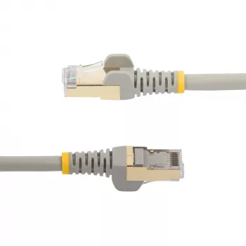 StarTech.com 7 m CAT6a Ethernet kabelis - 10 Gigabit ekranēts, bez aizķeršanās, RJ45, 100 W PoE, ielāpu vads - 10GbE STP tīkla kabelis ar spriegojuma samazināšanu - pelēks, individuāli testēts/vadi ir UL sertificēti/TIA