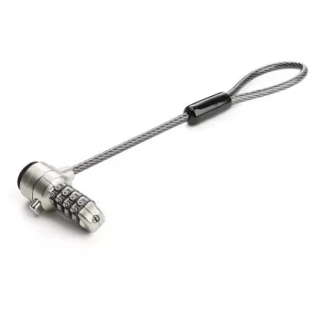 StarTech.com Universāla piezīmjdatora kabeļslēdzenes paplašināšanas cilpa - 6 inch (15 cm) pretzagšanas 4 ciparu kombināciju K-Slot slēdzene - Datora drošības kabelis, lai izveidotu divu/vairāku galviņu slēdzeni vairākām ierīcēm