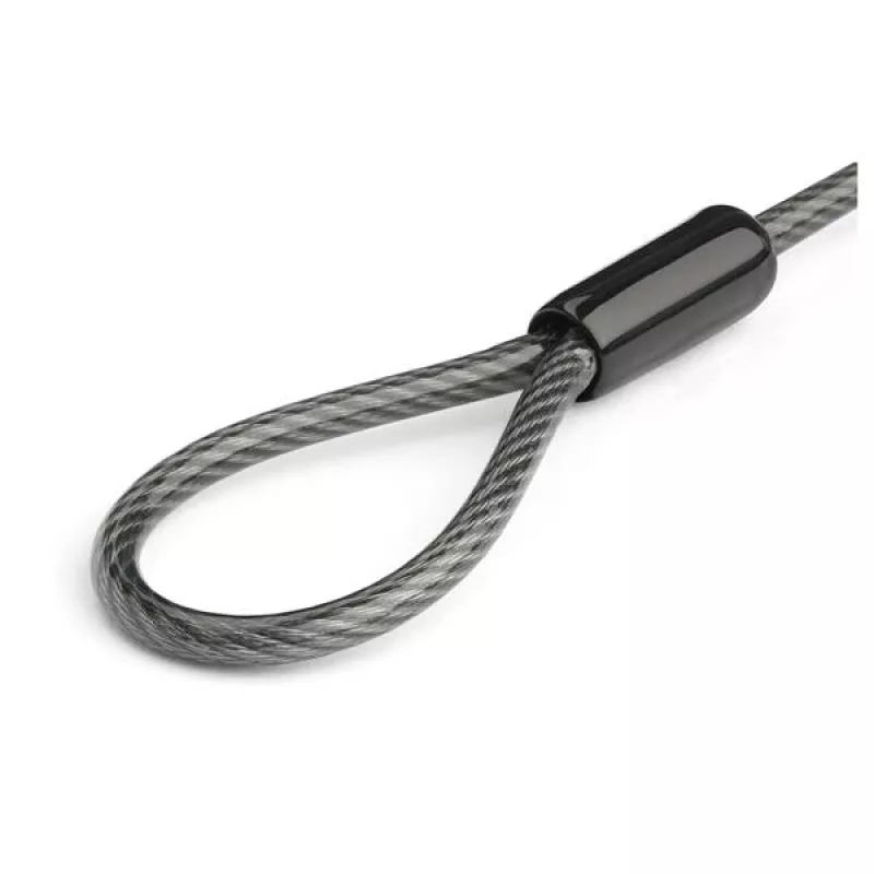 StarTech.com Universāla piezīmjdatora kabeļslēdzenes paplašināšanas cilpa - 6 inch (15 cm) pretzagšanas 4 ciparu kombināciju K-Slot slēdzene - Datora drošības kabelis, lai izveidotu divu/vairāku galviņu slēdzeni vairākām ierīcēm