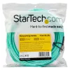 StarTech.com 15m (50ft) LC/UPC uz LC/UPC OM3 daudzmodu optiskās šķiedras kabelis, pilnduplekss 50/125µm Zipcord šķiedras kabelis, 100G, zemi ievades zudumi, LSZH šķiedras džempera vads