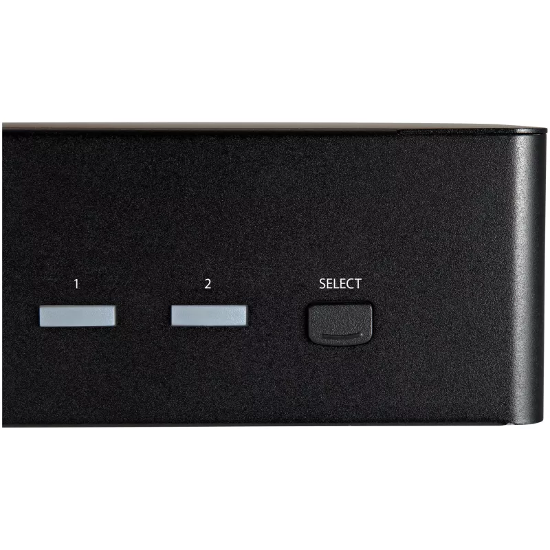 StarTech.com 2 Portu Divu Monitoru HDMI KVM Slēdzis - 4K 60Hz Ultra HD HDR - Galda 4K HDMI 2.0 KVM Slēdzis ar 2 Portu USB 3.0 Centrmezglu (5Gbps) un 4x USB 2.0 HID, Audio - Karsto Taustiņu Pārslēgšana - TAA