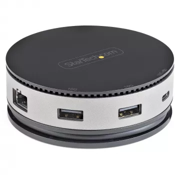 StarTech.com USB C daudzfunkciju adapteris - USB 3.1 Gen 2 10 Gbps Type-C mini dokotājs ar 4K 60 Hz HDMI/DisplayPort vai 1080p VGA - 75 W PD caurlaide, 3 portu USB centrmezgls, GbE - mobilā dokošanas stacija