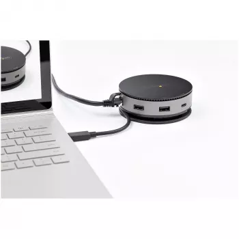 StarTech.com USB C daudzfunkciju adapteris - USB 3.1 Gen 2 10 Gbps Type-C mini dokotājs ar 4K 60 Hz HDMI/DisplayPort vai 1080p VGA - 75 W PD caurlaide, 3 portu USB centrmezgls, GbE - mobilā dokošanas stacija