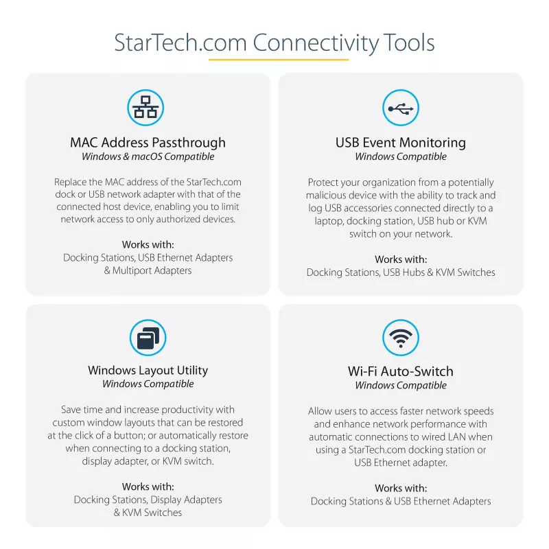 StarTech.com USB C daudzfunkciju adapteris - USB 3.1 Gen 2 10 Gbps Type-C mini dokotājs ar 4K 60 Hz HDMI/DisplayPort vai 1080p VGA - 75 W PD caurlaide, 3 portu USB centrmezgls, GbE - mobilā dokošanas stacija
