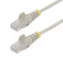 StarTech.com 1 m CAT6 kabelis – plāns – bez aizķeršanās RJ45 savienotāji – pelēks