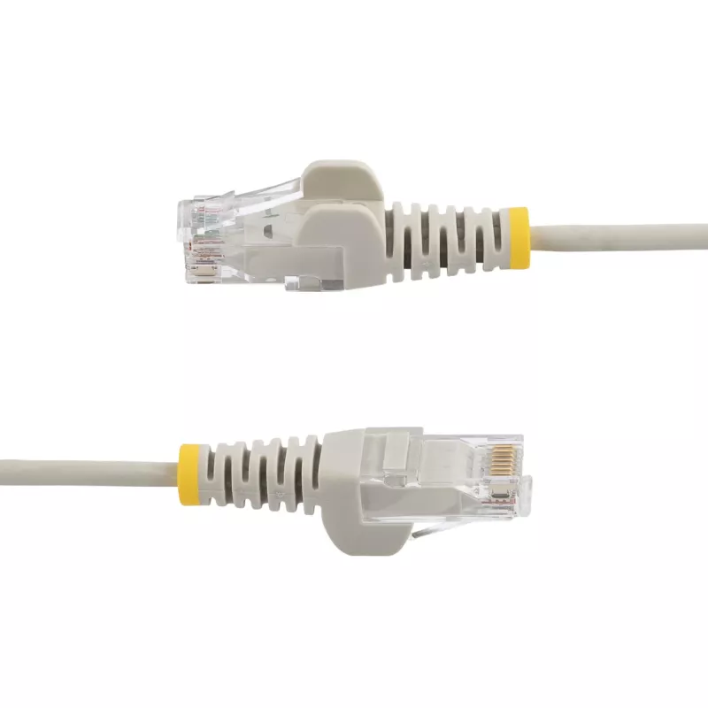 StarTech.com 2,5 m CAT6 kabelis - plāns - aizsargāti RJ45 savienotāji - pelēks