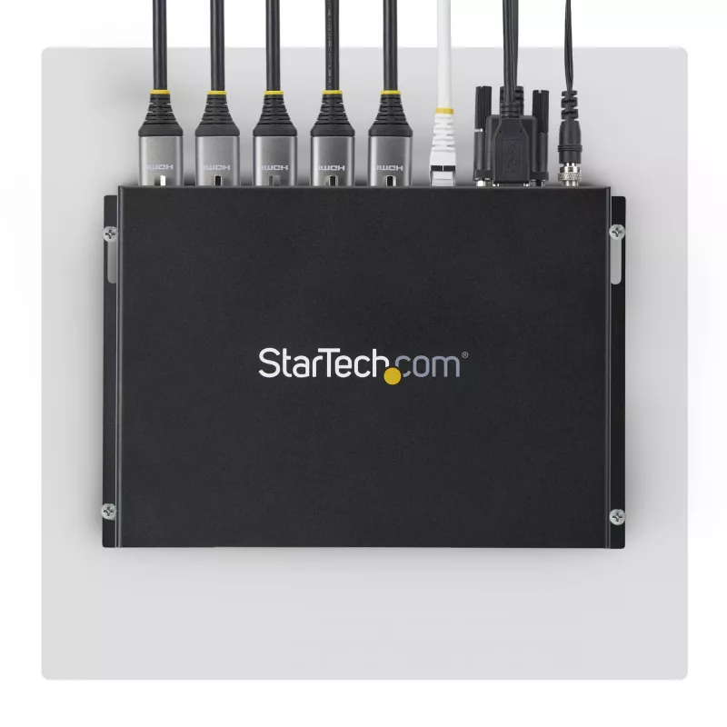StarTech.com 2x2 HDMI video sienas kontrolieris - 4K 60Hz HDMI 2.0 video ievade uz 4x 1080p izvadi - video sienas procesors vairāku ekrānu displejiem - video sienas sadalītājs - RS232/Ethernet vadība