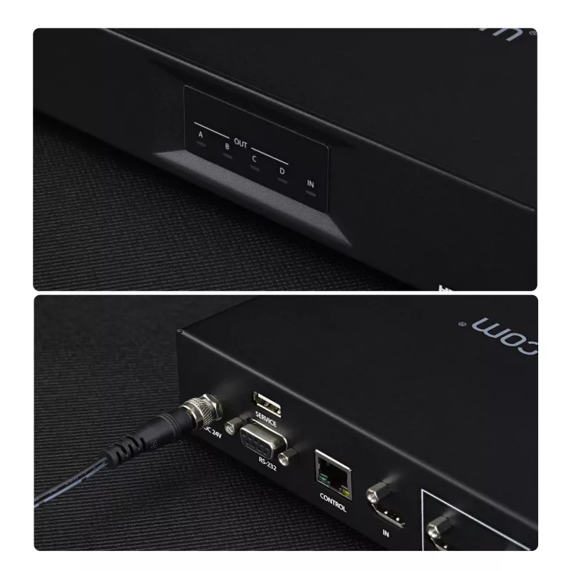 StarTech.com 2x2 HDMI video sienas kontrolieris - 4K 60Hz HDMI 2.0 video ievade uz 4x 1080p izvadi - video sienas procesors vairāku ekrānu displejiem - video sienas sadalītājs - RS232/Ethernet vadība
