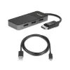 StarTech.com 3 Port Multi Monitor Adapter - DisplayPort 1.4 to 3x 4K DisplayPort Video Splitter - Dual or Triple 4K - Laptop/Desktop DisplayPort MST Hub for Multiple Monitors - For Windows PCs Only