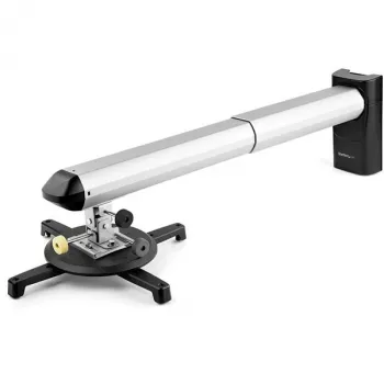 StarTech.com Universāls projektora sienas stiprinājums – Projektora stiprinājums atbalsta īsa un ultraīsa attāluma projektorus līdz 33 lb (15 kg) – Sasvēršana/Grozīšana/Rotēšana – Regulējams 16,5 collu līdz 27,7 collu attālumā no sienas – TAA