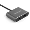 StarTech.com USB C daudzportu video adapteris - 4K 60Hz USB-C uz HDMI 2.0 vai Mini DisplayPort 1.2 monitora adapteris - USB Type-C 2-in-1 displeja pārveidotājs HDMI/MDP HBR2 HDR - TB3 saderīgs