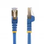 StarTech.com 7,5 m CAT6a Ethernet kabelis - 10 Gigabitu ekranēts, bez aizķeršanās, RJ45, 100 W PoE ielāpu vads - 10GbE STP tīkla kabelis ar spriegojuma samazināšanu - zils, individuāli testēts/vadi ir UL sertificēti/TIA